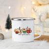 Tis The Season Enamel Mug Pumpkin Spice Fall Coffee Mug Cute Autumn Coffee Latte Cup Campers Gifts Ideas Cup Autumn Drinks