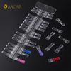 Removable Nail Art Display, Natural Clear Color Card, Teardrop Design, False Nail Tips Rack for Manicure Gel Polish Practice 36P