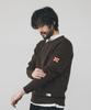 Geonjiulleunseu Cotton Raglan Pocket Sweater - Dark Brown