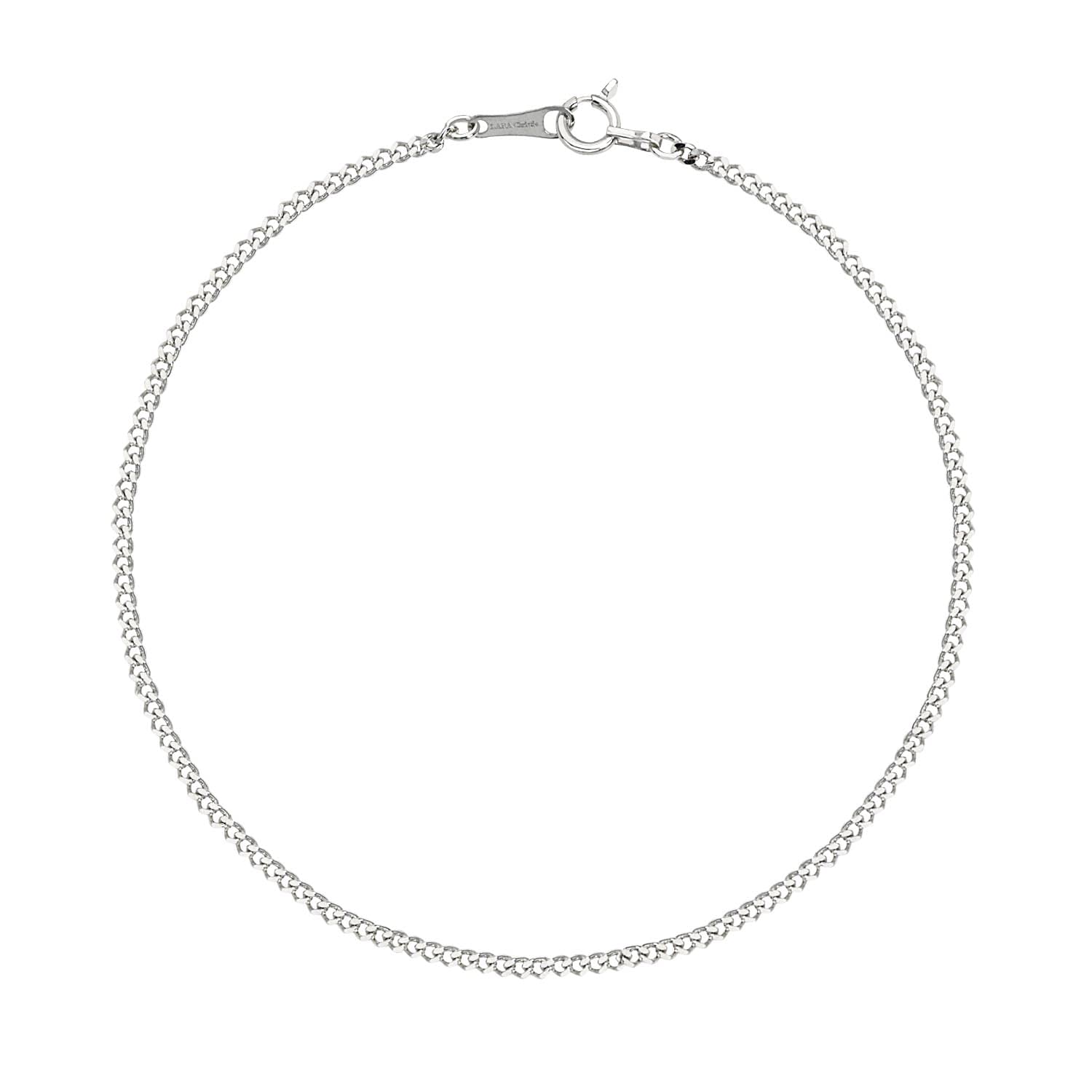 

Lala Christie Platinum Pt850 Curb Chain Bracelet for Men and Women, 19cm, lb97-0014-pt-19