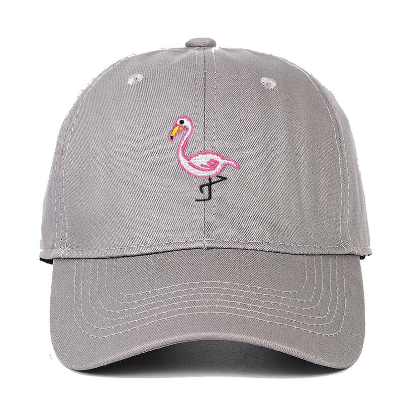 Embroidered Flamingo Soft Baseball Cap for Men & Women - Sun Protection Dad Hat
