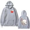 Cartoon Couple Graphic Hoodies for Women Men Clothing Cute Anime Printed Hooded Pullover Long Sleeves Fleece Streetwear