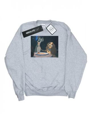 Girls Lady And The Tramp Spaghetti Slurp Sweatshirt