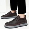 2025 Cotton Shoes Men's Winter Outdoor Casual Warm Slip-On Boots Plush Lined Comfortable Shoes Men Boots