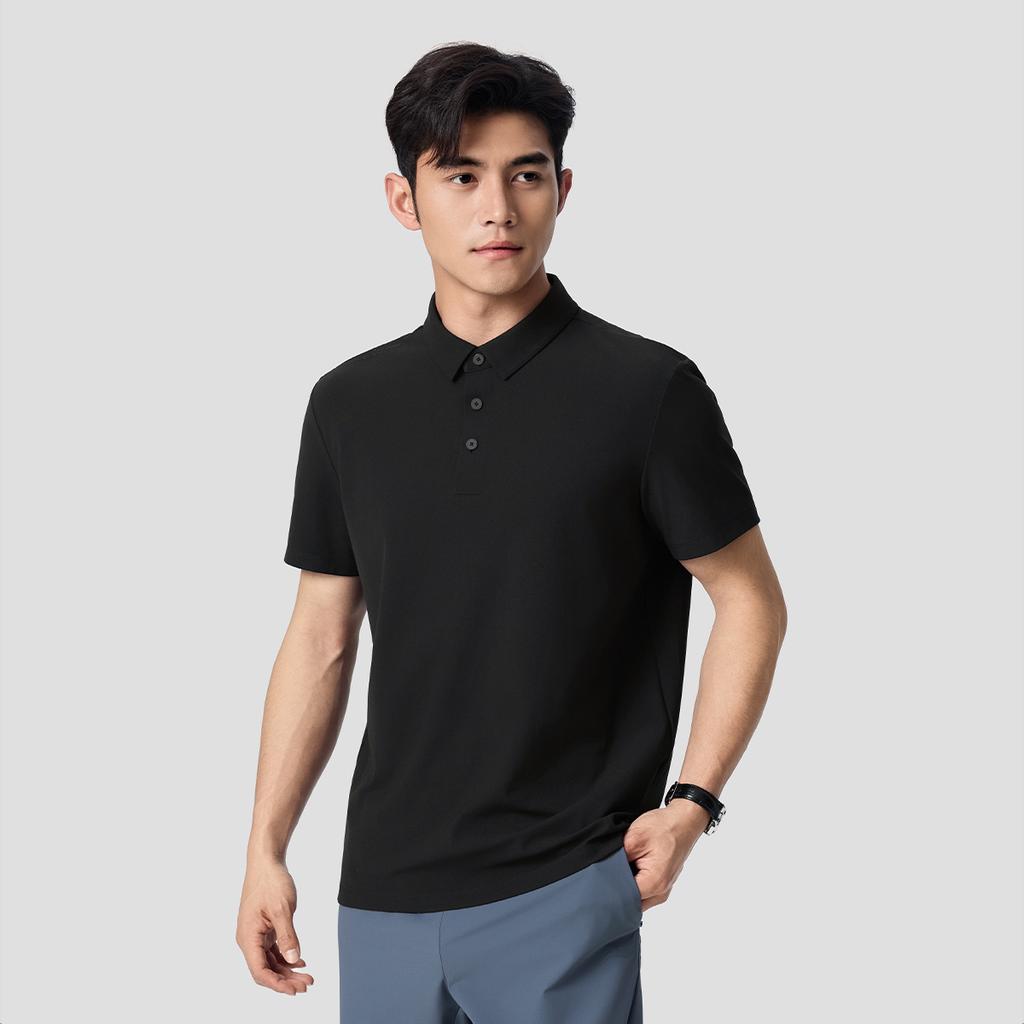 Li-Ning Fitness Series Logo Embroidered Polo Shirt Men tops APLW349-1