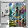 D-Dragon Quest 1 Piece Of 150X180Cm Printed Shower Curtain Partition Bathroom Waterproof And Mold Resistant
