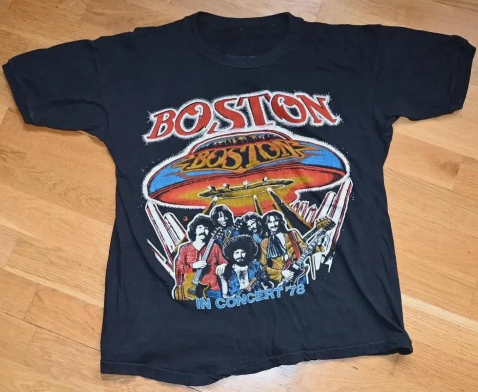 Rare 1978 BOSTON Concert Tour Band Gift For Fan S to 5XL T-shirt 4XL