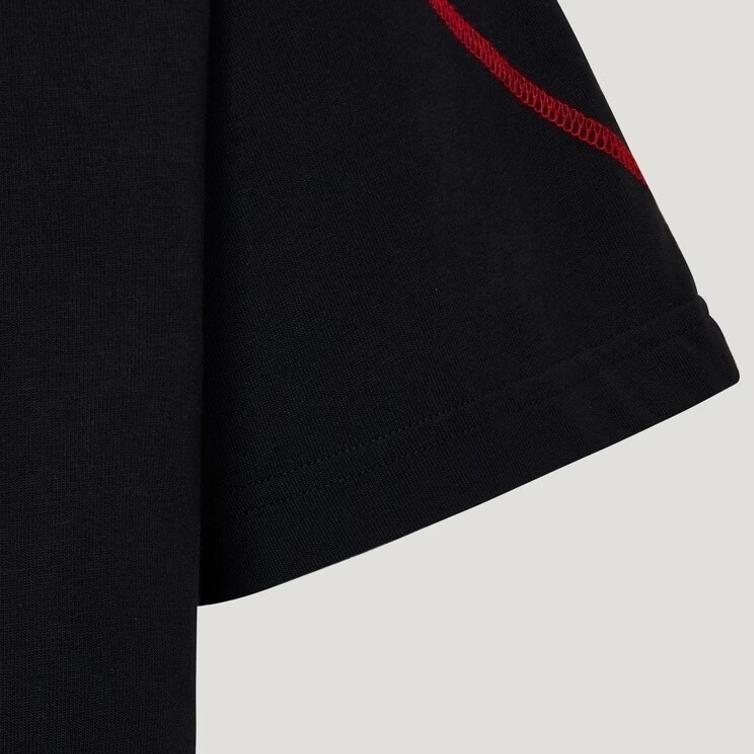 adidas Originals T Shirts Men's Black Crew Neck Moderate