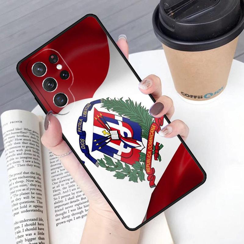 Dominican Republic Flag Phone Case Cover For Samsung Galaxy S24 S25 Ultra S21 S22 Ultra S10E Note 10 Plus Note 20 FE S23