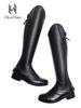 HelloHorse Premium Cowhide Equestrian Riding and Show Jumping Boots