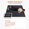VEVOR 0.56 Inch Thick Gym Floor Mats, 12 Tiles Rubber Top with EVA Foam, 25" x 25" Gym Flooring Workout Mats with 48 sq.ft Coverage