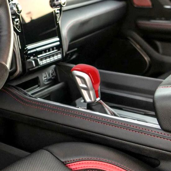 For Dodge Ram 1500 -2026 Red Interior Gear Shift Knob Decorative Cover Trim