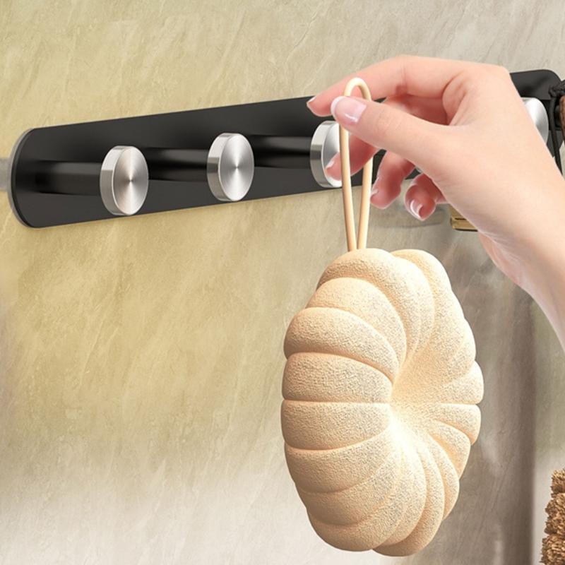 Modern Wall Mounted Coat Rack Rustproof Multiple Hooks Practical Metal Hanger For Bathroom Kitchen Living Room