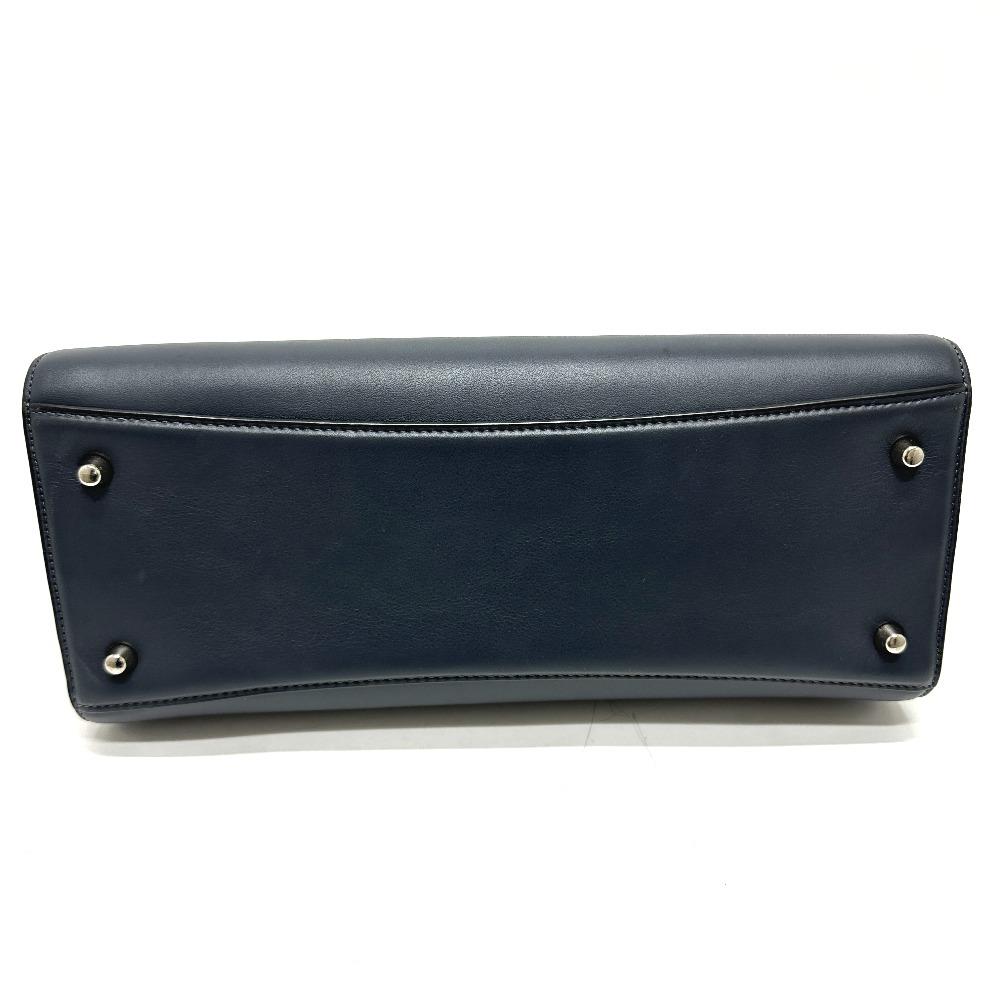 MARC JACOBS Turn lock 2WAY top handle west end small top Tote Bag Leather gray