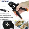 Tubular Terminal Crimping Pliers HSC8-6-4 with 1200-Piece Electrician Kit
