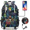 2026 Sports Soccer USB Large Capacity Backpack for Middle High School Students Travel Unisex