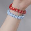 1 Pcs  Colorful Heart Beaded Bracelets Retro Cute Women Jewelry Gift Bangles Valentine Gift