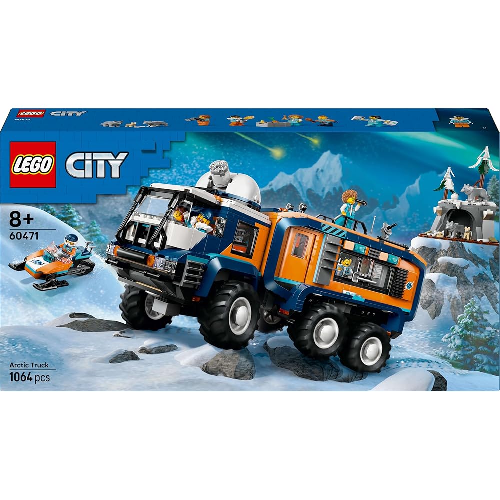LEGO City Laboratório Móvel de Exploração Ártica Brinquedo para Crianças de 8 a 10 Anos Conjunto de Blocos de Construção 60471