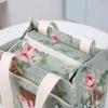 Zippered Floral Print Lunch Bag Insulated Tote Bag Food Storage Bag Thermal Picnic Bag  Women