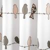 Rowley Birds Shower Curtain, 72” W x 72” L,Blush & Gray - Colorful Floral Bird Pattern - Whimsical & Playful Bird Shower Curtain