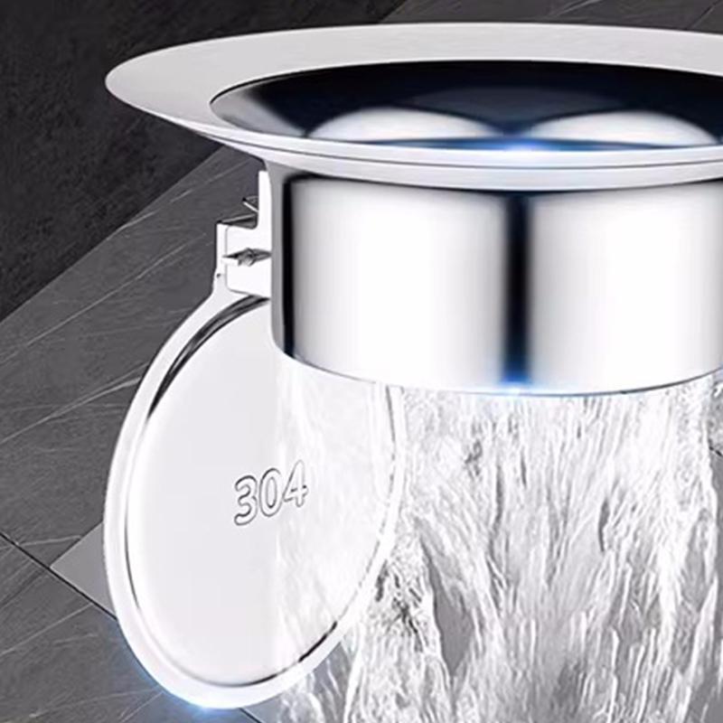 Stainless Steel Toilet Floor Deodorize Stopper S/L Squatting Pan Anti-smell Plug Bathtub Sewer Pipe Anti-blocking Cover