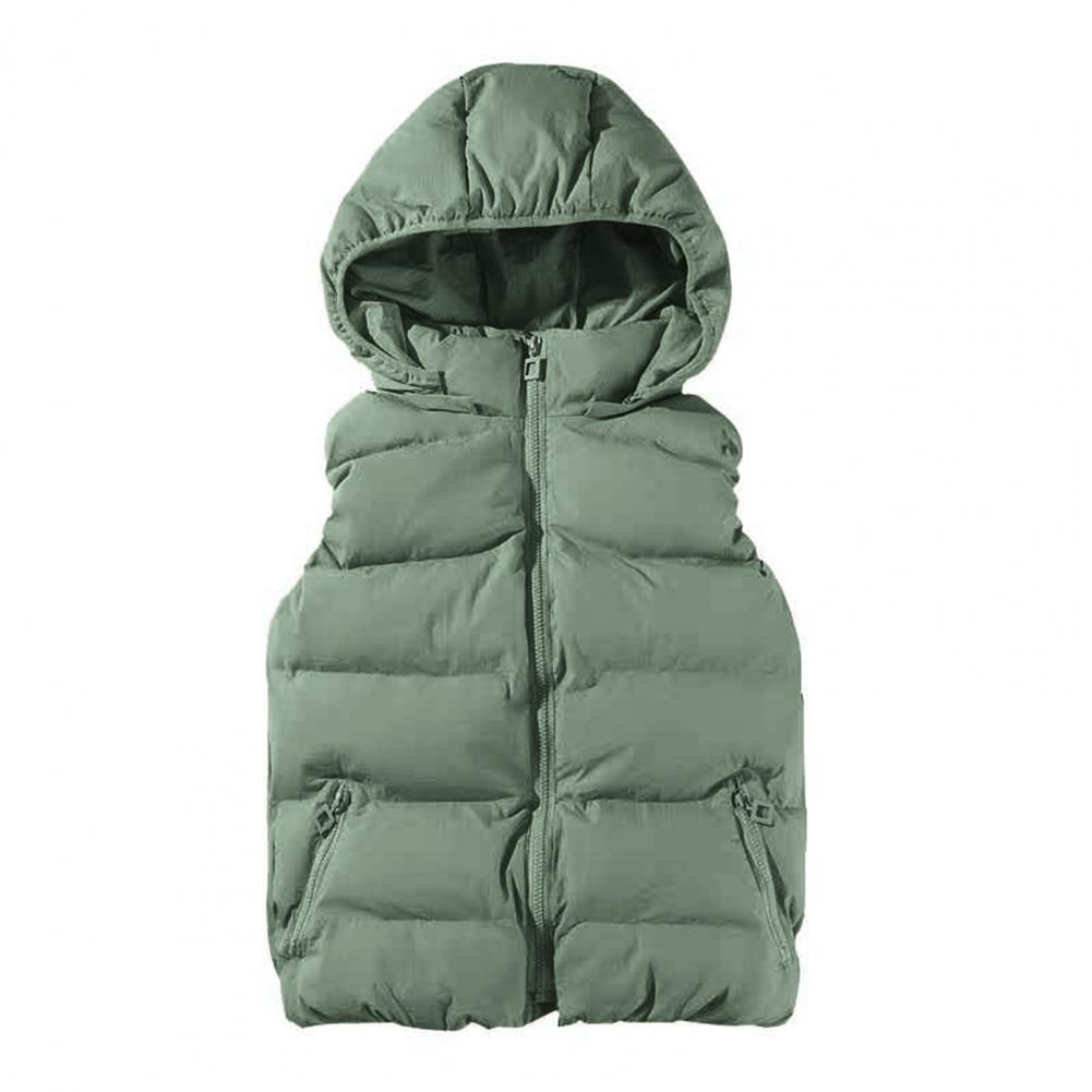 Autumn and Winter Feather Cotton Vest Women's Short Student Hooded Vest To Keep Warm Korean Version of The Thin Vest Jacket