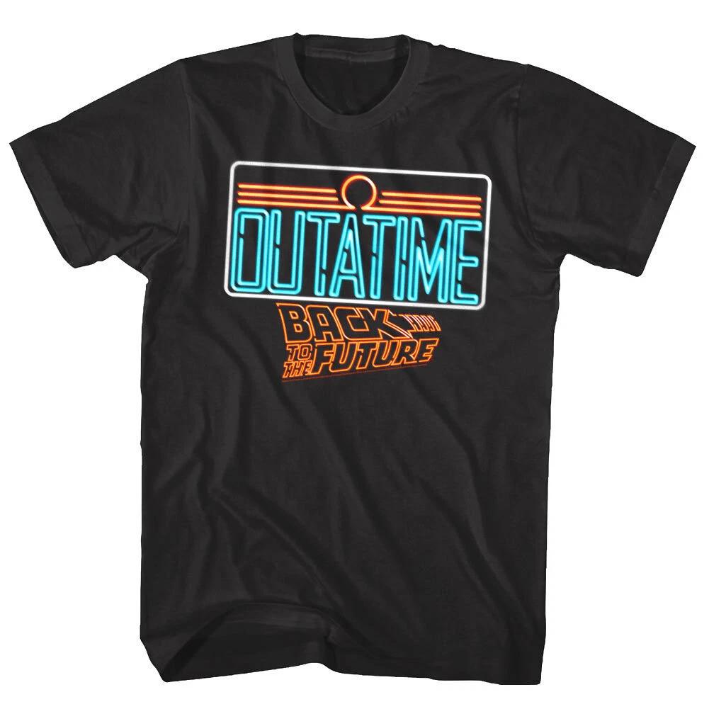 Back to The Future Neon OUTATIME Men s T Shirt S