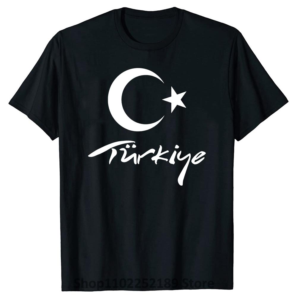 Turkey National Flag T Shirt Men TUR T-shirts Nation Team Cotton Fans Tops Streetwear Tshirt Turkish Turk Country Tees
