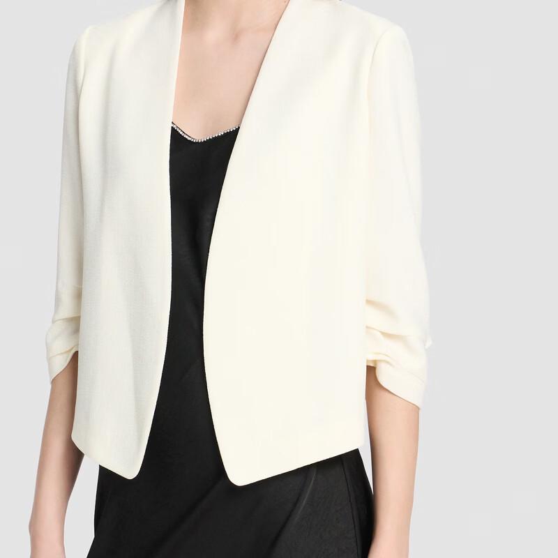 ELLASSAY Elegant Collarless Oversized Blazer
