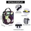 Invaders Zims Gir Lunch Bag  Portable Zipper Lunch Box Girls Office Print Cooler Bag Kawaii Waterproof Thermal Tote Handbags