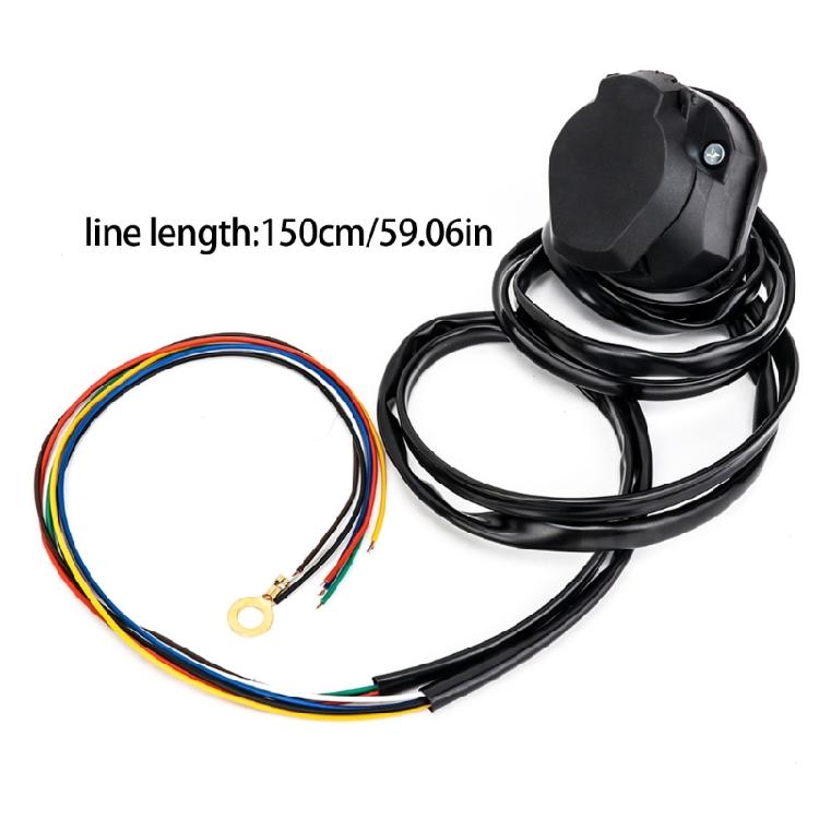 Lightweight 7 Pin Trailer Light Plug Wiring Harness for Convenient Storage & Portability Reliable Electrical Connection