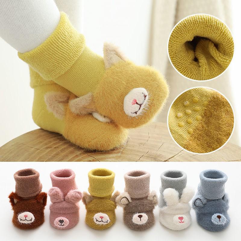 Autumn Winter Thick Baby Non-slip Cartoon Socks for Newborns
