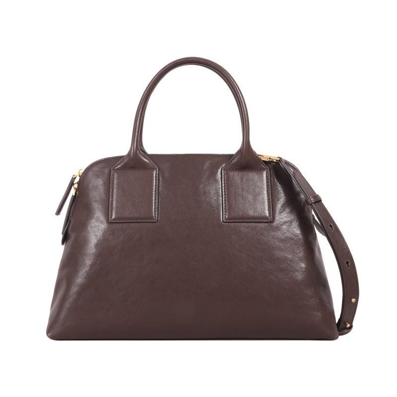 

New High-quality Business Bag Leather Large-capacity Portable Female Retro Commuting One-shoulder Cross-body 37.5x11x25cm