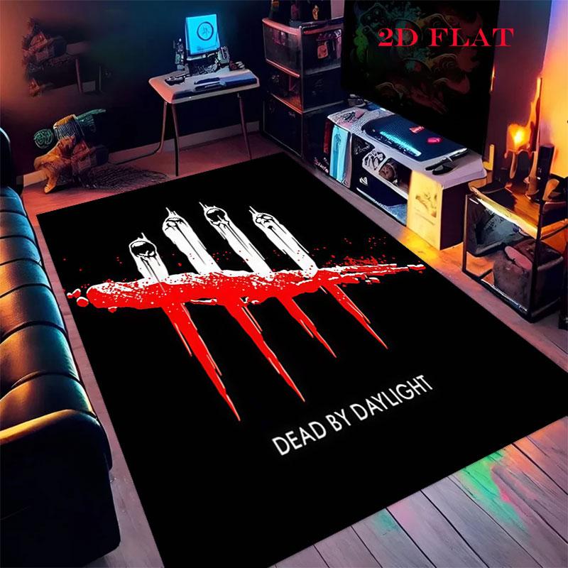 Tappeto Dead by Daylight per Soggiorno Camera da Letto Casa Decorazione Divano, Tappetino Antiscivolo per Giochi Bambini