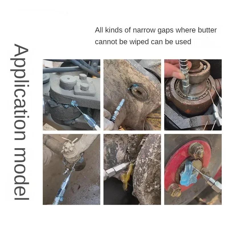 Removable Needle Nose Grease Head Grease Nozzle Grease Accessories Sealed Bearing Refueling Removable Detachable Greases Needle