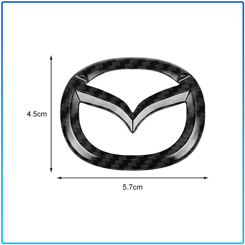 For Mazda 6 3 CX5 5 2 323 CX7 Demio Atenza Axela MX30 CX30 CX3 CX9 RX8 RX7 ABS Car Steering Wheel Center Emblem Sticker Accessories