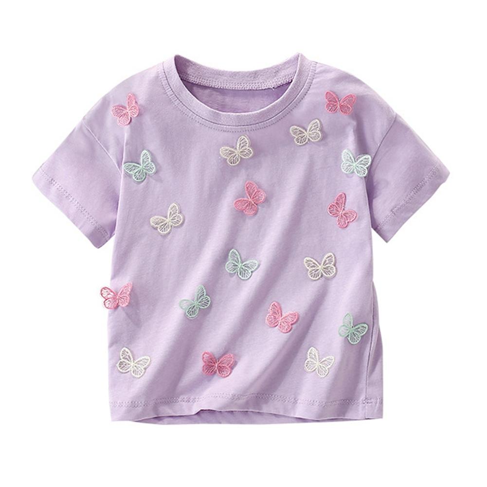 

Kids Girls 3D Butterfly Embellished T-Shirt 150