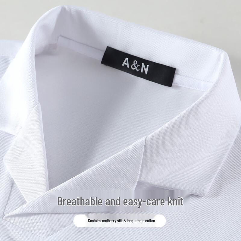 

Men s Silk & Cotton Blend Knitted Cuban Collar Polo Shirt 190