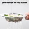 652F 3Pcs Stainless Steels Kitchen Sink Strainers Filter Basket Sink Debris Catcher for Efficient Draining Rustproof