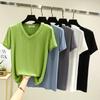 2025 Women's Modal V-neck Slimming Short Sleeve Cotton Top