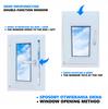 Ventana de PVC Blanca 40x60 Izquierda 400x600 mm Oscilobatiente, Doble Acristalamiento