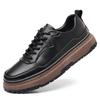 Autumn Men's Shoes Youth Board Shoes 2024 New Shoes Men's Retro Tooling Sports and Leisure Leather Shoes