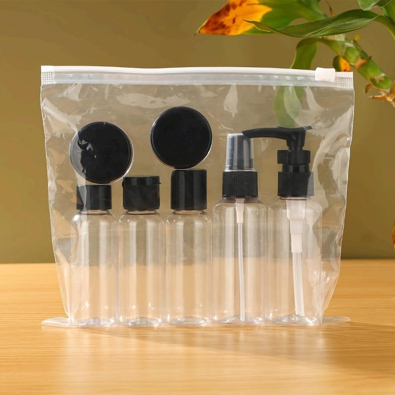 

Travel Empty Bottle Set for Cosmetics 1 bag чёрный