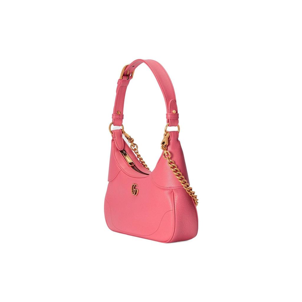 Gucci GG Marmont Pink Leather Mini Hobo Crossbody Bag For Women Daily Use
