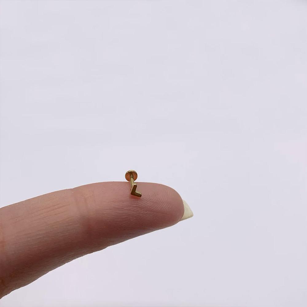 Aide 1pc 925 Silver Mini Zircon Thick Flat Screw Back Drop Earrings For Women K Gold Piercing Stud Earrings Jewelry