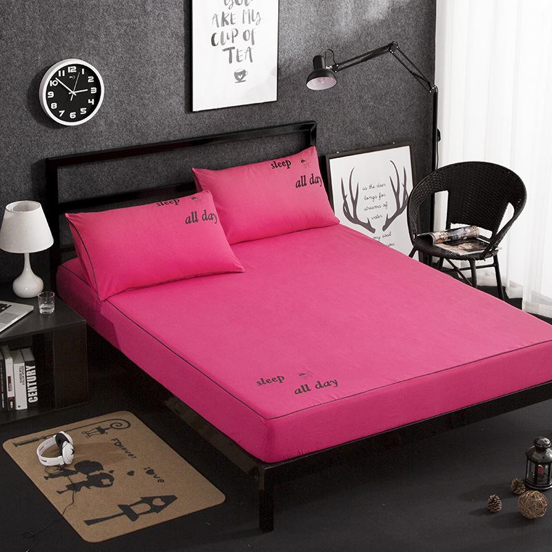 Wish Pure Plain Bed Sheet Taiwan Bed Bag Protective Cover Sheet 120cm × 200cm