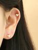 Minimalpiercing 14K Chubby Heart Piercing Earrings