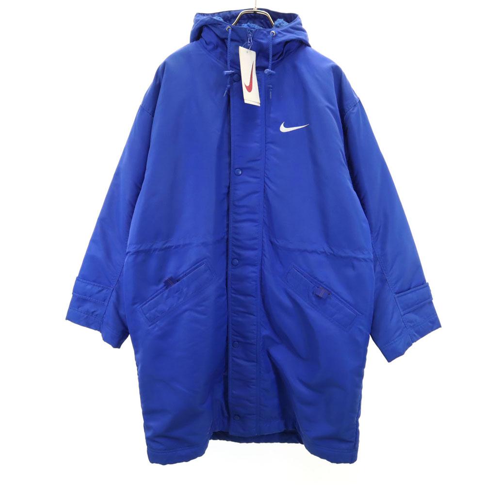 unused NIKE 90s 00s White Tag Deadstock Batting coat L blue Back bore Men's Used