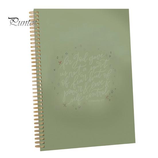 

Христианский блокнот с катушкой ниток Религиозный журнал Женский блокнот для изучения Библии Церковные духовные события Христианские канцелярские принадлежности зелёный
