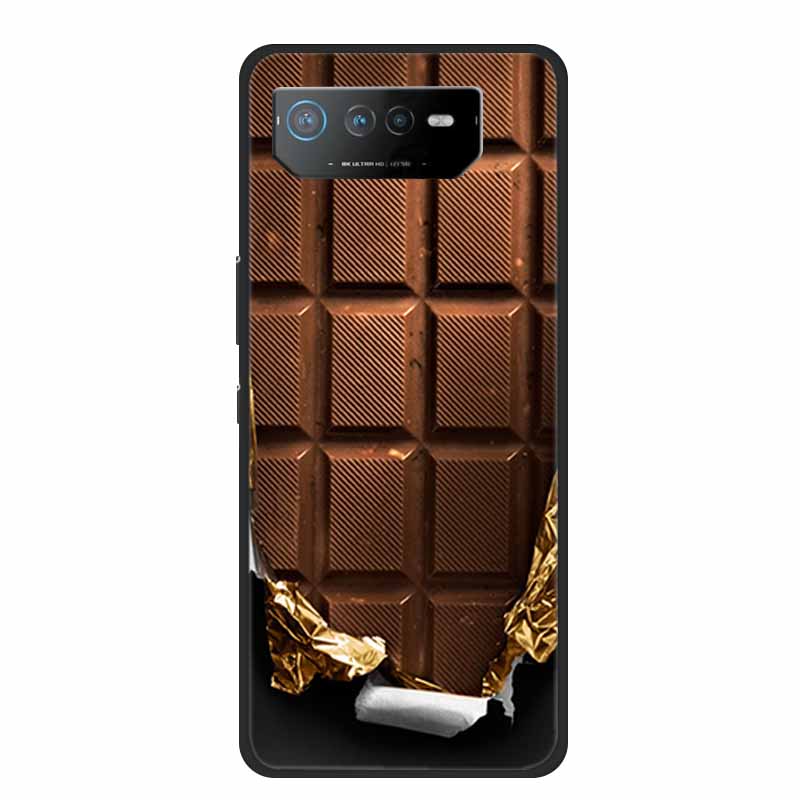 Phone Case For Asus ROG Phone 6D Ultimate Back Cover Case Black TPU Silicone Soft Coque For Asus ROG Phone 6 Pro Case Phone6 Pro